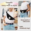 thumbnail image 2 of Parche personalizado con la letra inicial de Fanny Pack MAXTOP, negro, 2 of 7