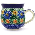 thumbnail image 3 of Polish Pottery Bubble Mug 12oz Polmedia Profusion Theme UNIKAT Hand Painted in Boleslawiec, Poland + Certificate of Authenticity, 3 of 6