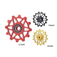 thumbnail image 4 of yingyy Road Bike Ceramic Pulleys Rear Derailleur Cycling Accessory Professional Wear-resistant Shifter Bearing Wheel Roller Black 12T 1Set, 4 of 6