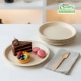 thumbnail image 6 of EcoQuality 100% Compostable 7-Inch Plates [50 Count] - Natural SugarCane Biodegradable Compostable Bagasse Bamboo Environmentally Friendly - Plates for Dessert, Appetizers, Birthdays, Microwavable, 6 of 8