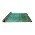 thumbnail image 2 of Ahgly Company Indoor Rectangle Oriental Turquoise Blue Industrial Area Rugs, 2' x 4', 2 of 4