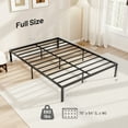 thumbnail image 3 of Gymax Full Size Metal Bed Frame Heavy Duty Support Slats Mattress Foundation, 3 of 10