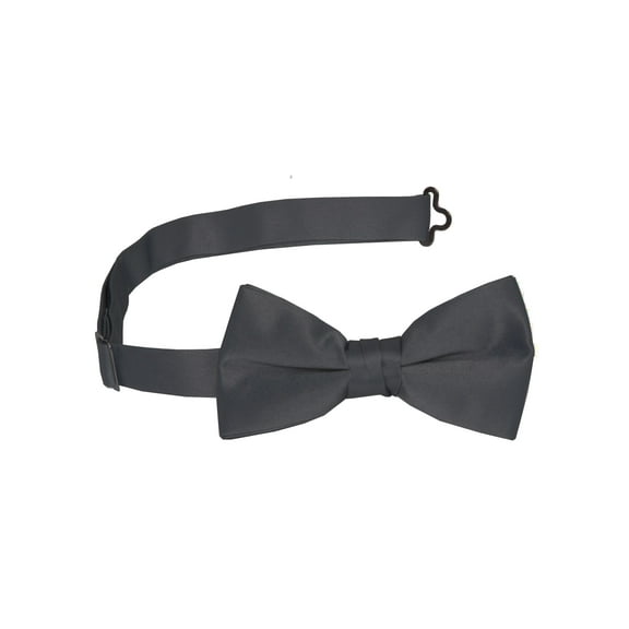 Gravity Threads Classic Pre-tied Adjustable Fashion Bowtie, Grey