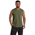 thumbnail image 3 of COOFANDY Men Fashion Sleeveless Shirt Workout Cotton Tank Top Running Muscle Tank Washed Casual T Shirts, 3 of 6