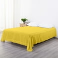 thumbnail image 4 of Organictune 1800 Count Luxury Microfiber Flat Sheet, Extra Soft and Cozy, Wrinkle, Fade, Stain Resistant Bed Top Sheet, Yellow, King, 102"x105", 4 of 5