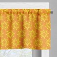 thumbnail image 5 of Ambesonne Flowers Valance & Curtain, Warm Tone Blossoms Season, 55"x45", Dark Orange and Yellow, 5 of 7