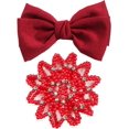 thumbnail image 1 of Couvre-chignon Support de Cheveux Grand Nœud Barrette Pince à Cheveux Filet à Chignon, 1 of 4