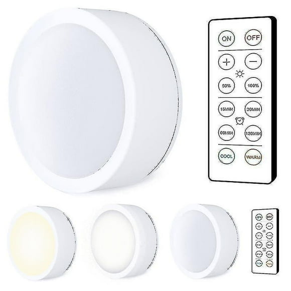 Led Spotlights 6 Pcs With 2 Remote Controls N
