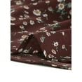 thumbnail image 6 of DARING DIVA Women's Chiffon Tiered A-Line Maxi Skirt XL Brown, 6 of 7