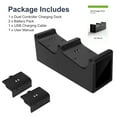 thumbnail image 7 of Dual Controller Fast Charging Dock, 2x1200 mAh Rechargeable Battery Pack, Type-C Power Cable, Charging Station Fit for Xbox Series X/S, Xbox One/One S/X/Elite Controllers, Black, 7 of 7