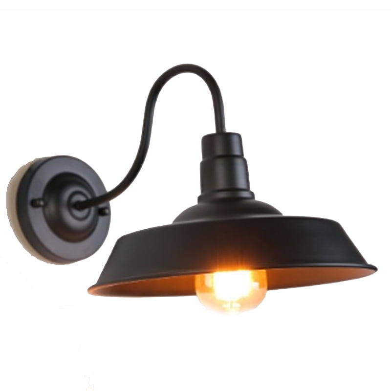 Black /White Vintage Industrial Loft Rustic Wall Sconce Lamp Light Fixture E27 