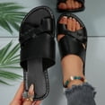 thumbnail image 4 of Bibifish Womens Slide Sandals Thin Strap Low Heel Open Toe Sandals Elegant Casual Summer Shoes, 4 of 7