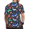 thumbnail image 2 of Wukai The Underwater World Print Men's Short-Sleeved Mesh T-Shirt,Quick-Dry Short Sleeve Workout T-Shirt-3X-Large, 2 of 8