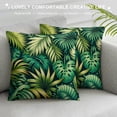 thumbnail image 3 of GOSMITH  Watercolor Palm Leaves Pillow Covers Summer Colorful Hawaiian Tropical Plants Palm Leaf Pillows Decorative Throw Pillows Farmhouse Decorations for Home Cushion Case, 3 of 5