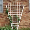 DuraTrel Estate 58" x 94" White Vinyl Fan Trellis