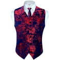 thumbnail image 2 of Gioberti Men's Formal 4pc Paisley Vest Necktie Bowtie and Pocket Square, 2 of 6