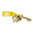 thumbnail image 2 of eRatchet 2" Tie-Down Ratchet Straps w/ Chain Extension & RTJ Cluster Hooks | 10,000 Lbs. Breaking Strength | Heavy Duty Cargo Straps for Flatbed, Trucks, and Trailers (2 Pack) (10 FT, Yellow), 2 of 9