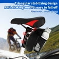 thumbnail image 5 of BUSATIA Bike Seat Bag,Bike Seat Bag with Water Bottle Holder, Bicycle Saddle Bag Under Seat Waterproof Cycling Seat Pack for Mountain Road Bikes, Black, 5 of 7