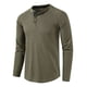 thumbnail image 1 of Camisas De Manga Larga De Algodón Henley Para Hombre, 1 of 4