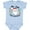 AE-Light Blue, variant on My Second Christmas Santa with Candy Canes Boys or Girls Baby Bodysuit