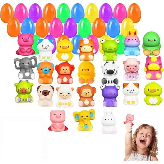 24 PCS Easter Eggs Prefilled Slow Rising Squishy Toys, Easter Gifts