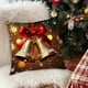 thumbnail image 1 of Decoraciones navideñas, adornos navideños, regalos de Navidad. Funda de cojín navideña de 45x45 cm con diseño festivo y lazo. Cojín decorativo de lino para sofá., 1 of 6