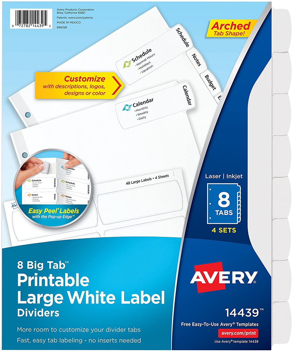 Avery 14439 template