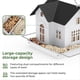 thumbnail image 3 of Comedero Solar para Pájaros para Exteriores con Poste Extensible y Forma de Jaula. Decoración para Jardín., 3 of 5