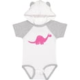 thumbnail image 3 of Inktastic Pink Dinosaur Girls Baby Bodysuit, 3 of 5