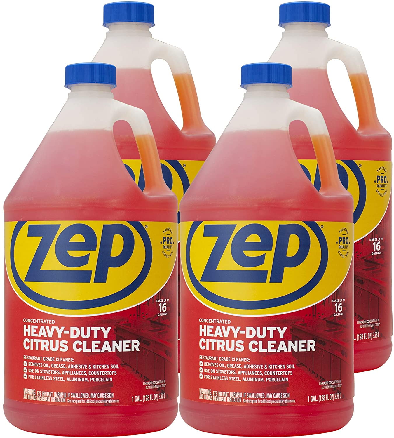 Zep HeavyDuty Citrus Cleaner and Degreaser 128 Ounce ZUCIT128CA (Case