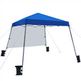 thumbnail image 2 of Topeakmart 10x10ft Outdoor Pop-up Canopy with Sun Shade Wall Backpack Bag, Blue, 2 of 13