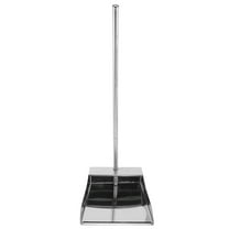 OUNONA Long Handle Stainless Steel Dustpan for Easy Indoor Cleaning and Storage