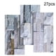 thumbnail image 1 of Adhesivo de ladrillo para pared, hogar, cocina, baño, sala de estar, adhesivo para pared, decoración, calcomanías de ladrillo, UB023M, 27 piezas Jumpingount HA8746-02B, 1 of 6