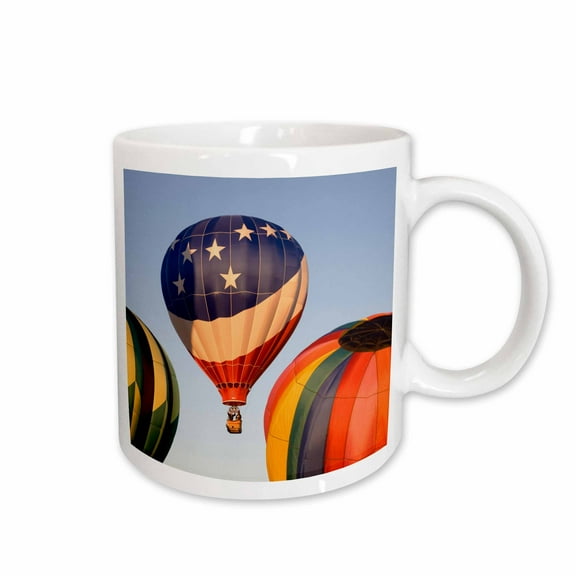 3drose, Wa, Prosser, Hot Air Balloons in Flight - Us48 Jwi0933 - Jamie and Judy Wild, 11oz Mug