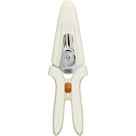 OOU White Bear Kitchen Scissors, All Purpose Heavy Duty Sharp Kitchen Shears Dishwasher Safe, Cooking Shears for Kitchen Meat Chicken Fish Poultry Herb Bread