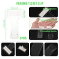 thumbnail image 4 of Guardoinrt 5pack/lot Transparent Car Parking Ticket Holder Clip Secure Hold Easy Installation Durable Plastic, 4 of 6