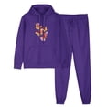 thumbnail image 1 of ZVAVZ Lady 2 Piece Outfits Sweatshirt 2025 Colorful Heart Print Sweatsuit Sets Hooded Drawstring Pullover Tops Fashion Long Pants Lounge Set Tracksuit, 1 of 6