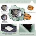 thumbnail image 2 of 12V La bolsa de asas deportiva mojada/seca de gran tamaño del bolso del gimnasio para las mujeres con los bolsos del viaje de los hombres del compartimiento del zapato, 2 of 5