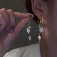 thumbnail image 5 of WILLBEST Juego De Pendientes De Hoja Para Mujer, Pendientes Colgantes De Circonita Con Forma De Hoja, Pendientes Largos De Circonita Con Borlas A La Moda Para Mujer, 5 of 5