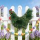 thumbnail image 1 of Corona con forma de gallina para decoración colgante de puerta principal en primavera y Pascua | Corona de flores de follaje de plástico para ventana, pared o chimenea, 1 of 8