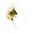 thumbnail image 5 of Corona nuial Cabeza Corona Woodnd Diadema Corona floral nuial Banda para el cabello rosa Zulema Diadema de flores hecha a mano, 5 of 5