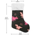 thumbnail image 2 of Coolnut 17.7 Inch Christmas Stockings, 1 PCS Cute Dinosaur Presonalized Large Stocking Sock for Family Holiday Xmas Party Decorations, 2 of 7