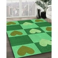 thumbnail image 2 of Ahgly Company Indoor Square Patterned ForestGreen Area Rugs, 5' Square, 2 of 6