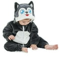 thumbnail image 2 of Newborn Baby Toddler Jumpsuit Winter Cute Animal Hooded Fleece Rompers Sale Boys Girls Long Sleeve Onesies Outwear Outfits Soft Warm Pajamas Gray qILAKOG 18 Months, 2 of 5