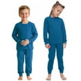 thumbnail image 2 of Rimyaw Kids Pajamas Sets Boys Girls 2-Piece Sleepwear Set Cotton Long Sleeve Casual Kids Clothes 6T, 2 of 7
