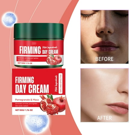 SDJMa Face Care Plumping Day Cream, 1.76 Fluid Ounce, Plant Rich Moisturizer with Pomegranate and Maca Root Peptides
