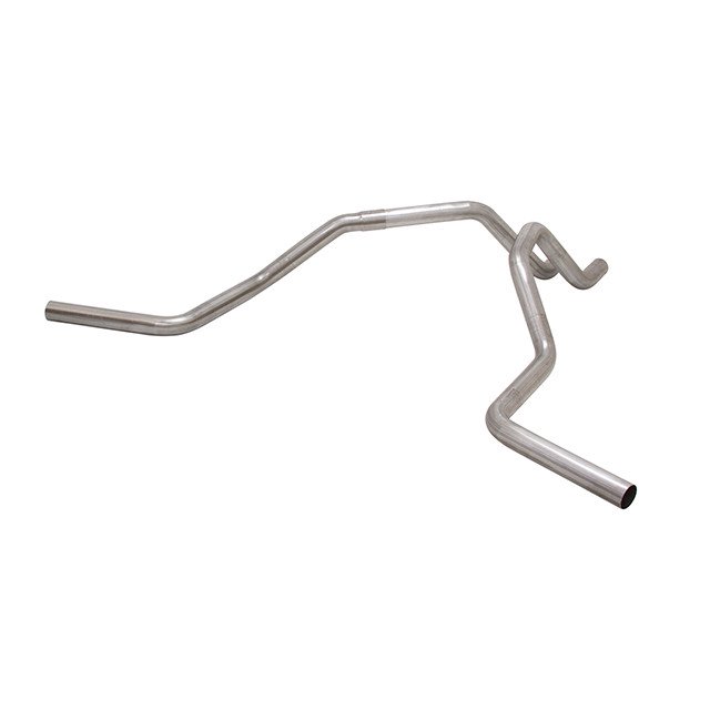Flowmaster Exhaust Tail Pipe 15811 2-1/2 Inch Pipe Diameter; Aluminized Steel; Dual Out Side Exit; Without Tips