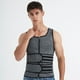 thumbnail image 3 of Chaleco deportivo de neopreno moldeador de cuerpo con doble cinturón para hombre, talla europea y americana, 3 of 5