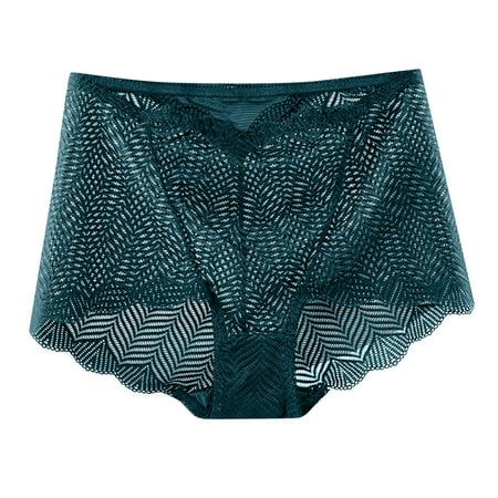 Bigersell Womens Bikini Underwear Clearance Cotton Thong Underwear Women Period Panty Style P-1680 Spandex Thong Panties Bikini Thongs Briefs High Waist Women s Panties Army Green XXL