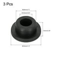 thumbnail image 2 of Uxcell 3pcs Tapones de Silicona en Forma de T 26mm 1 pulgada Diámetro Tapón de Agujero Sello Cubierta Redonda Tapón de Goma, 2 of 6